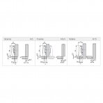 GRASS NEXIS Click-on GL - 95° glass door hinge (Glass thicknesses from 4 to 6 mm)