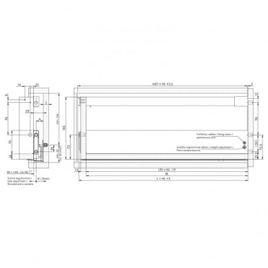 „Nova Pro Scala" rectangular railing set 1