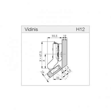 GRASS TIOMOS 110 ° / 37E hing 2