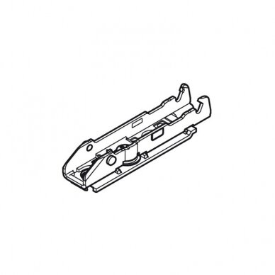 GRASS TIOMOS NIGHT mounting plate straight, with eccentric adjustment 2