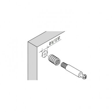 Connecting bolt Fixograss 9200, with metric thread 2