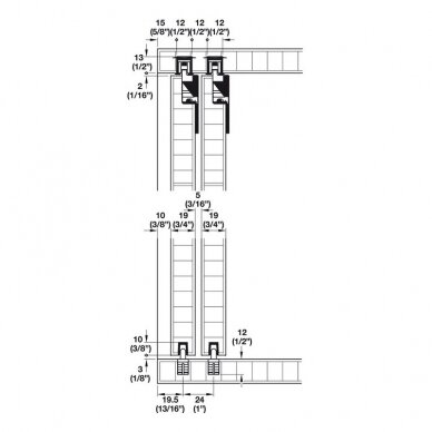 Lükandukste süsteem "Hawa Clipo 15 SH IF" 2