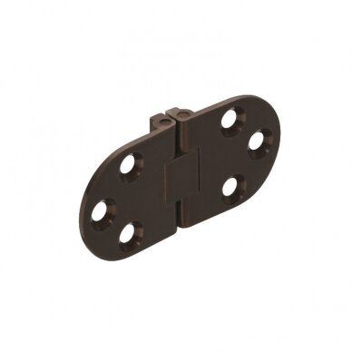 Self-Supporting Hinge, for Folding and Sewing Machine Tables, bronze 3