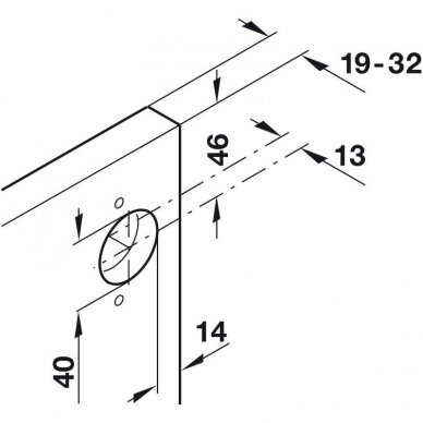 Крепежный комплект Slido F-Park71 16A, для вкладной двери 3