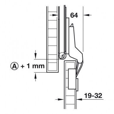 Fixing Set, for Doors Slido F-Park71 16A 4