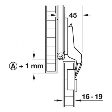 Fixing Set, for Doors Slido F-Park71 16A 8