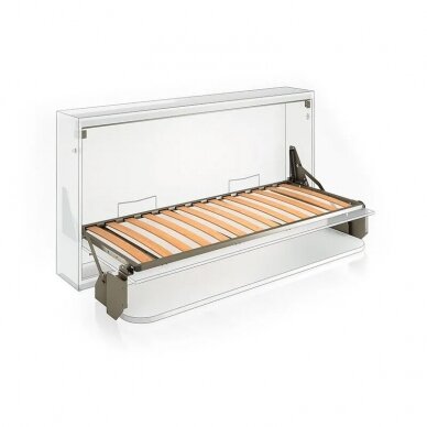 Space-saving horizontal pull-down bed solution, 900x2000mm 1