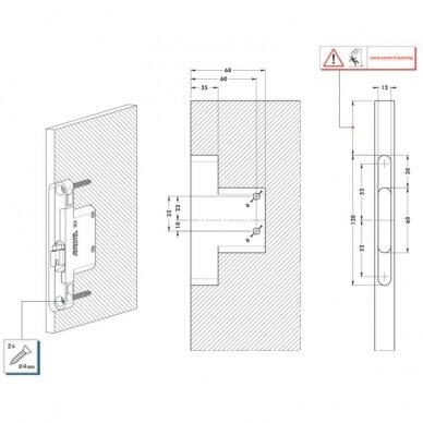 Cabinet hangers 821 mounted in the side panel 2