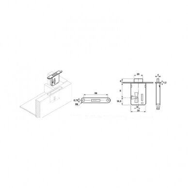 Zamek wpuszczany CM.0012 1