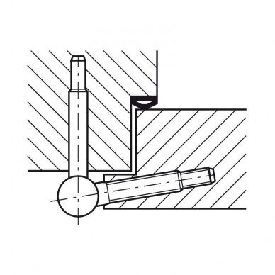 Drill-in hinges 16 mm 2