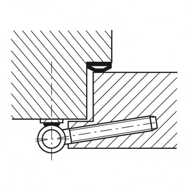 Drill-in hinge and surface mounted hinge 15 mm 2