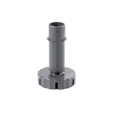 Plastic kitchen leg with separate fixing socket, 28 mm, base diameter - 70 mm