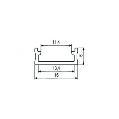 LED profile surface mounting Surface 1