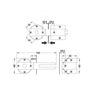 Separable table top connector 1