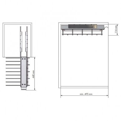 Ištraukiama kabykla kelnėms MC390730 2