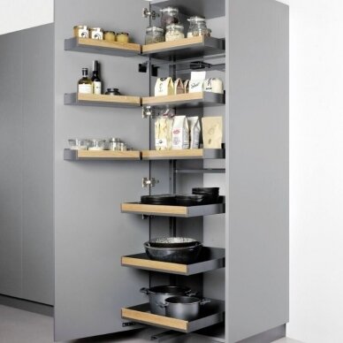 Pull-out shelf system for high cabinets "PLENO" with "FIORO"