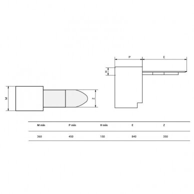 Izvelkams gludināmais dēlis PRUA SHORT, 450 mm 2