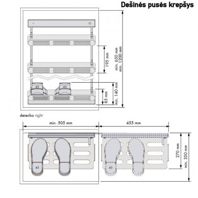 Pull-out inner rack for shoes CHIC 1