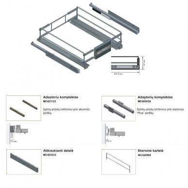 Pull-out inner basket - drawer 1