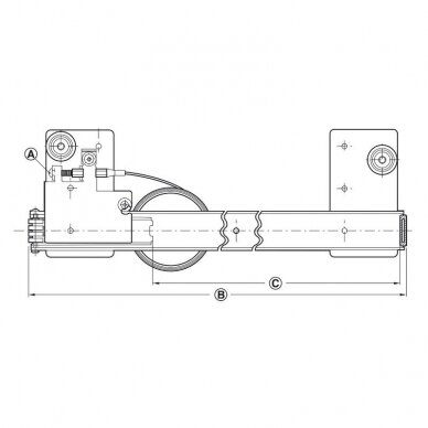 Фурнитура поворотной двери, Slido F-Park71 16A 1