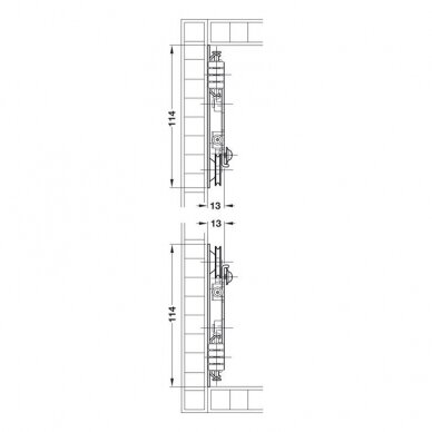 Фурнитура поворотной двери, Slido F-Park71 16A 2