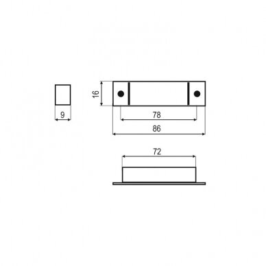 Sensor switch recessed mounted, motion sensor 3