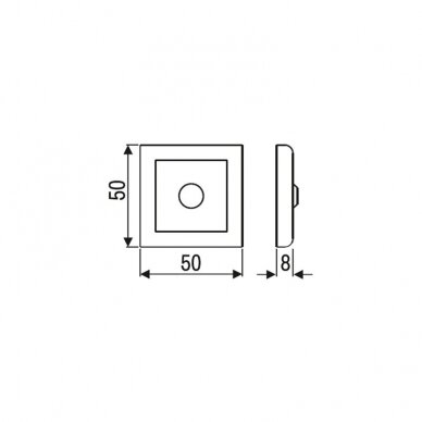 LED touch and dimmer switch surface mounted 1