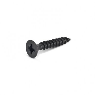 Set of black chipboard screws 4x18 mm (6 pcs)