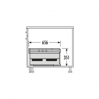 Corner waste system "RONDO" 2