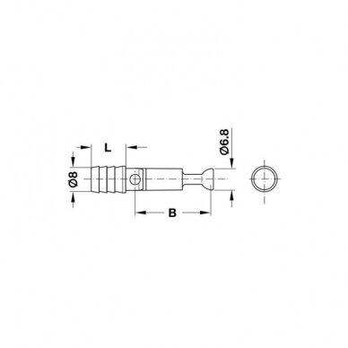 Mitre joint connector with polyamide sleeve 1