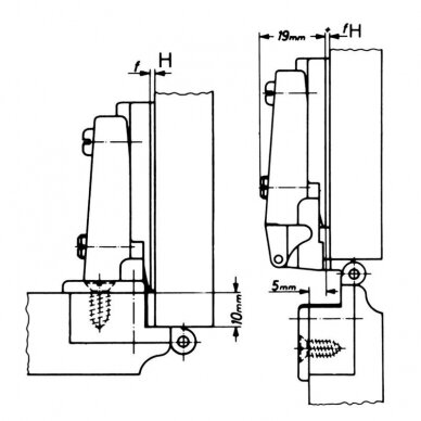 Zamak hinge for full inset doors 3