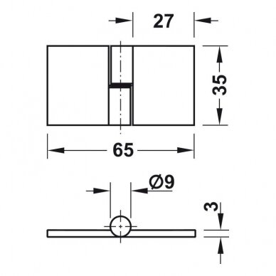 Glass door hinge 1