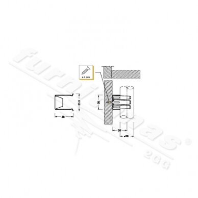 Klipsas kojelėms CAM.31006Z2 ir CAM.31008Z2 1