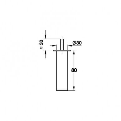 Leg - not adjustable 1