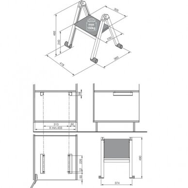 Stepladders "STEPOLO 1" 1