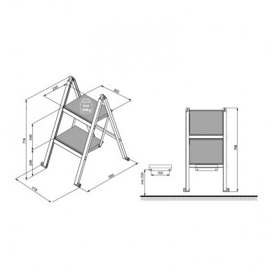 Stepladders "STEPOLO 2" 1