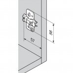 Cruciform mounting plate