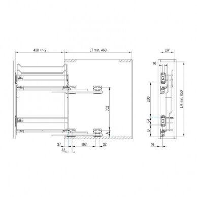 Towel rail extension 1