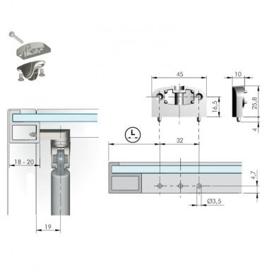 Adapter kitsaste alumiiniumuste jaoks 1