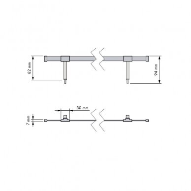 Shoe holder bar for pul-out basket CHIC 2