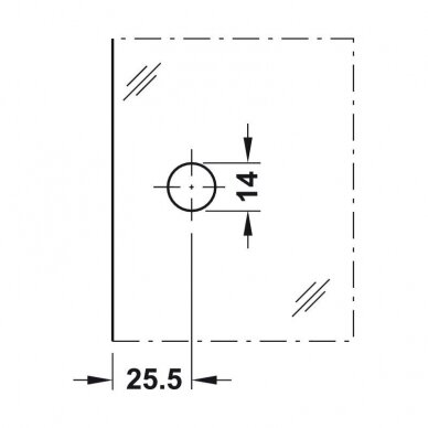 Glass clamp with bracket for glass shelf 90° 3