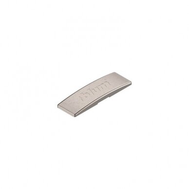 Clip overlay hinge arm cover cap, nickel colored