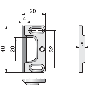 Electronic spring bolt lock "M400 e-Globe II" 5