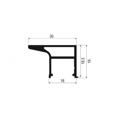 LED profilis Handle 1