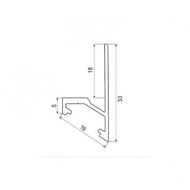 LED corner profile for shelves 1