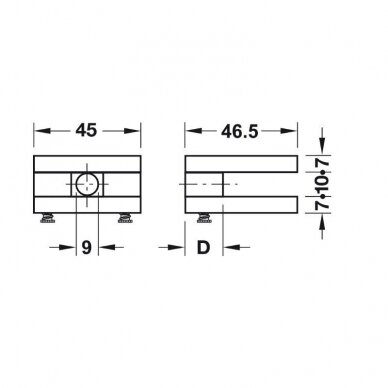 Riiulihoidja 46718X-90 2