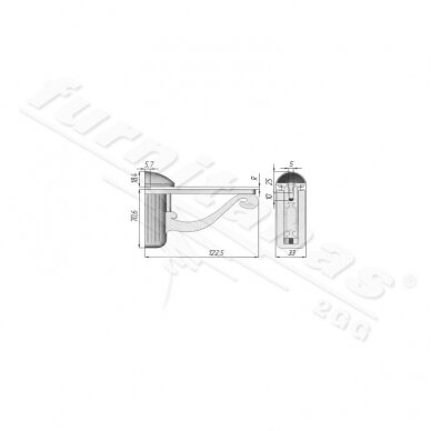 Держатель для полок CM.6768/122XXX 1