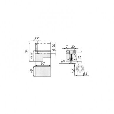 Shelf bracket CON.1437.ALU 2