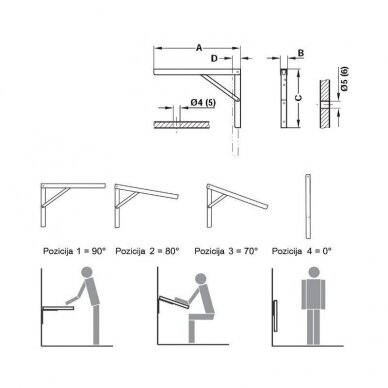 Folding bracket 1