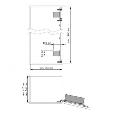 Półka na spiżarnię Nova Flat 1